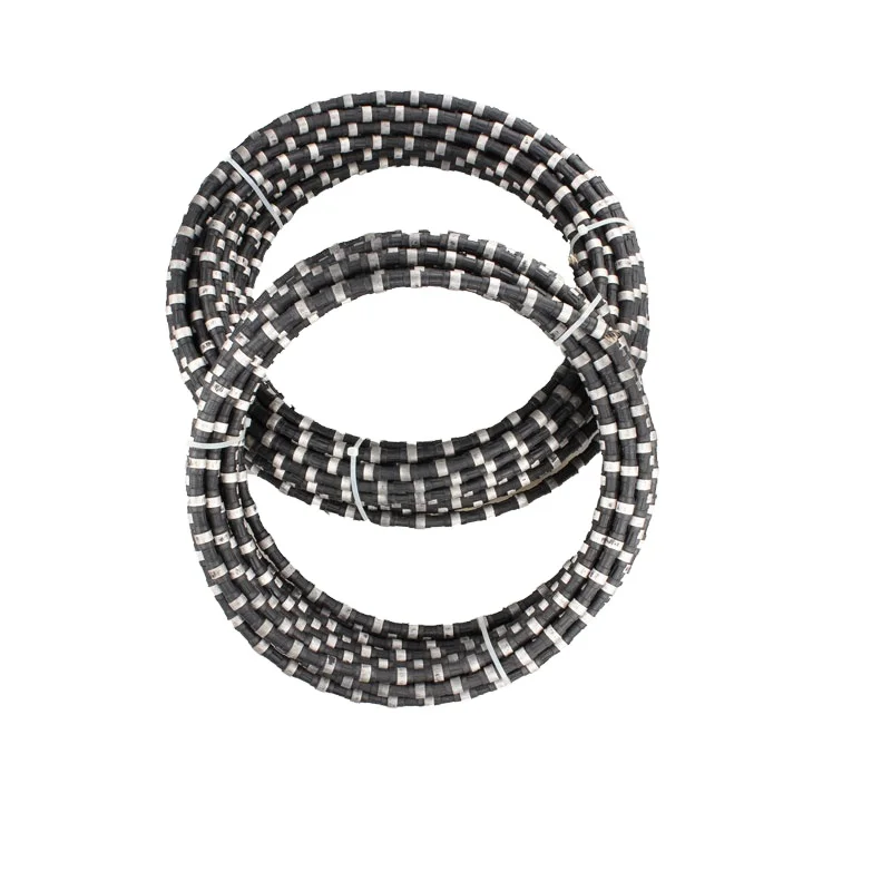 Diamond wire saw rope for reinforced concrete cutting marble and granite
