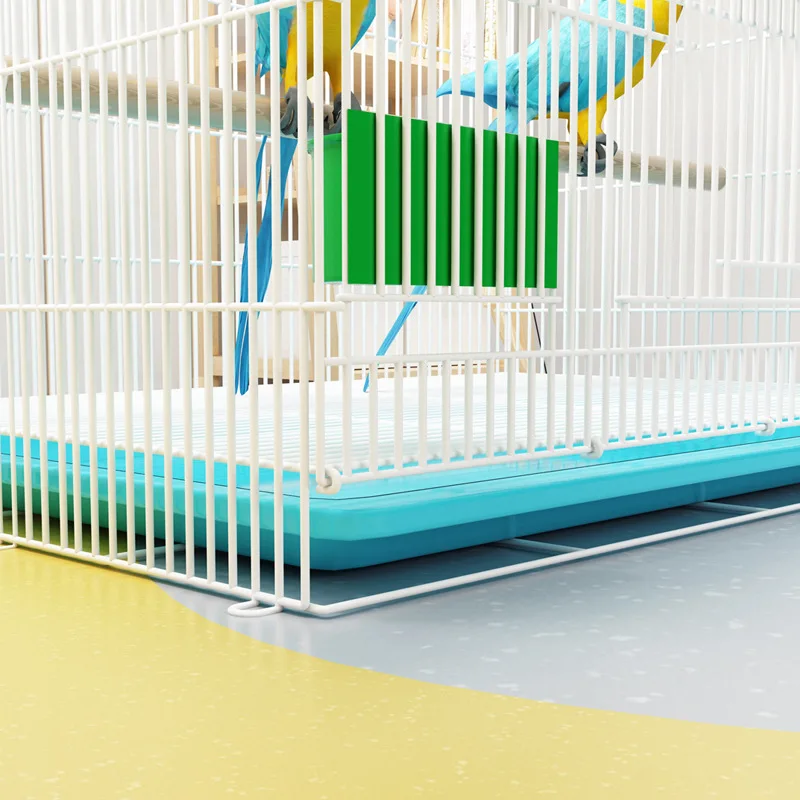 Horizontal Sliding Iron Large Bird Cages Collapsible Easy Shipping Birdcage For Parrot Comfortable Stainless Steel Wire Cage