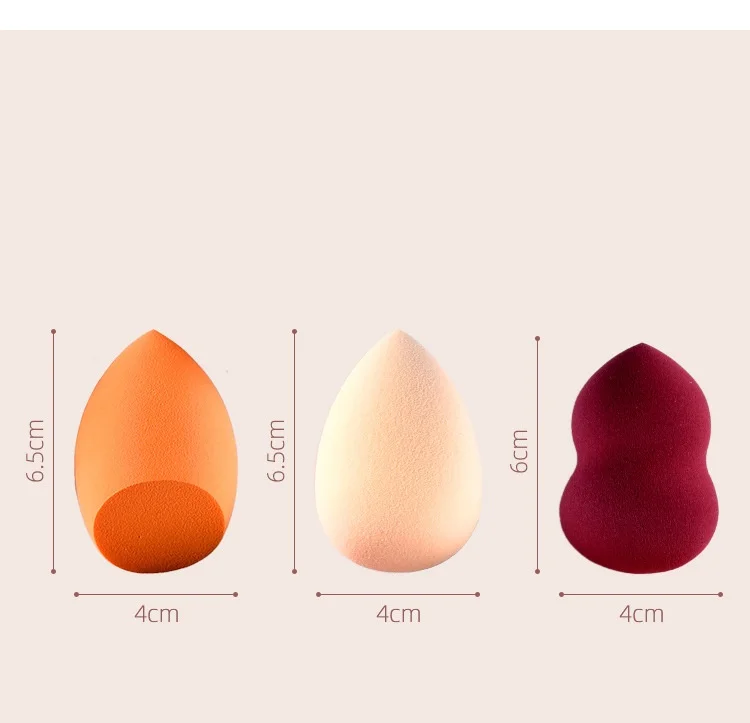 Beauty egg dry and wet dual use do not eat powder water drop gourd oblique cut powder puff face wash makeup makeup tool