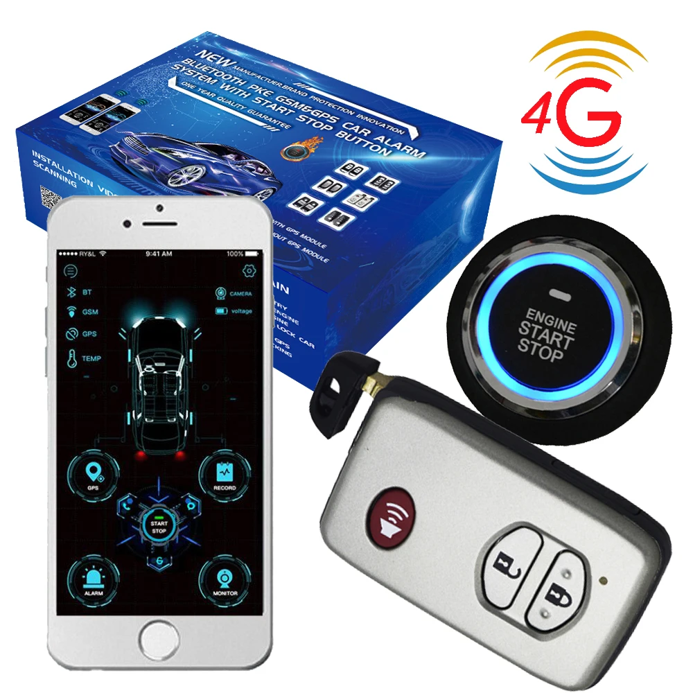 Cardot 4 г gsm Pke gps Автозапуск остановка двигателя дистанционного стартера умный автомобиль сигнализации