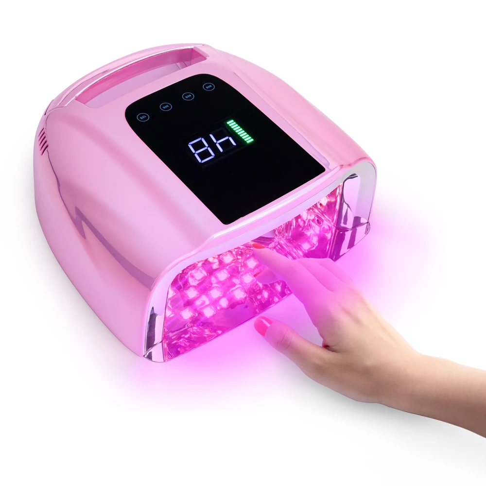 Gradient Gold Pro Salon Use Cure Cordless Rechargeable 96W Long Working Time 12 Hours LED UV Nail Dryer Lamp