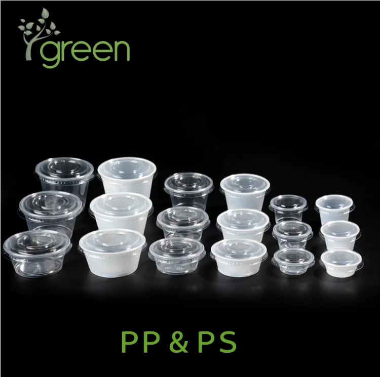 
large pp plastic cups 5.5 oz/disposable container sauce cup with lids/jam cup plastic wholesale with lids 