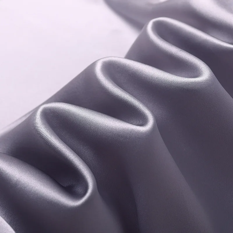 Non-toxic Snow Silk 100% Pure Mulberry Silk Fabric 16/19/22/25mm Plain Dyed Charmeuse Oeko Tex 100