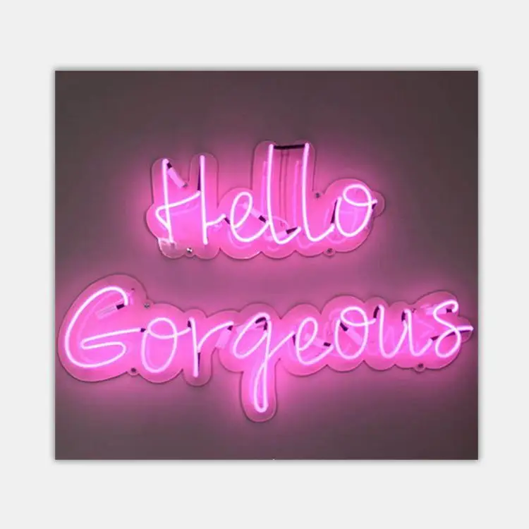 Оптовая продажа, китайская заводская цена, стеклянная трубка на заказ, надпись I love you, неоновая подсветка