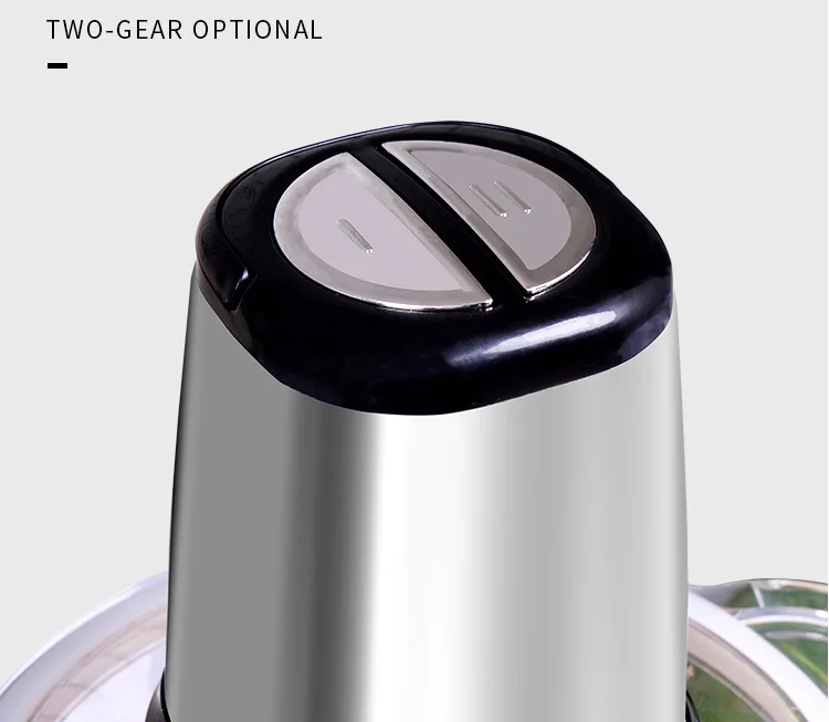Hot Selling 2\3L Multifunction 2 Speeds Stainless Steel Meat Grinder Mini Meat Vegetable Slicer Chopper Grater Meat Grinders