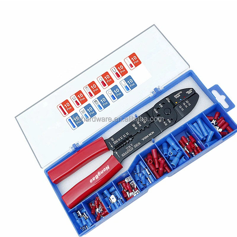 Top Good Quality Multi Functional Network Terminal Clamp Connectors Tools Kit Set Cable Crimp Pliers Stripping Crimping Pliers