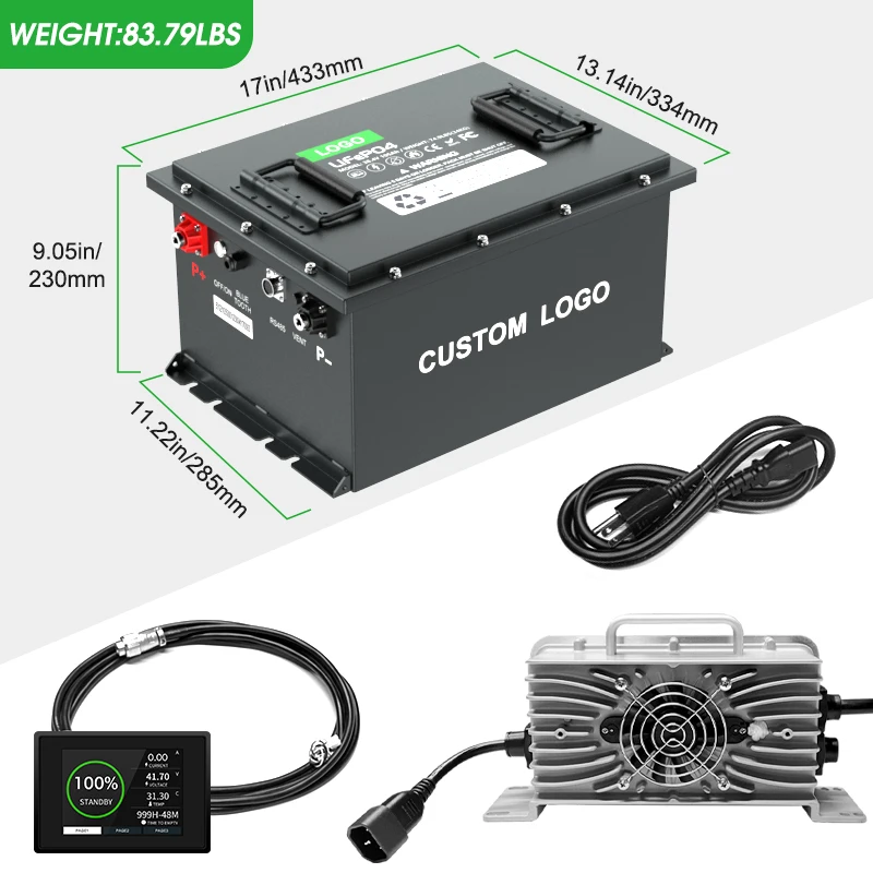 golf cart lithium battery 48v golf cart 36v lithium battery with bluetooth with heating US stock EU stock warehouse price