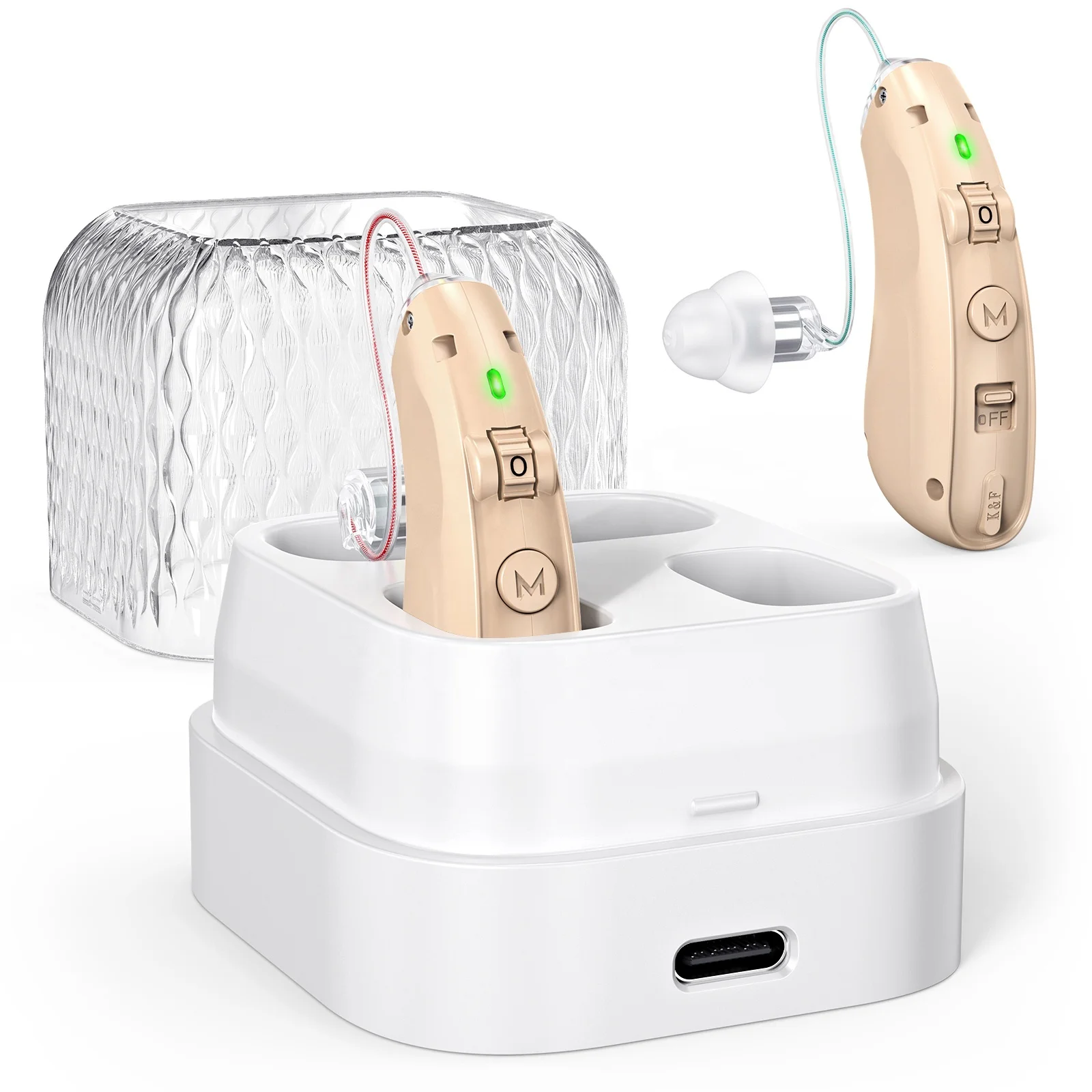 Hearing Aid Price List Hearing Aids OEM Cheap  Long storage time Hearing Aid BTE Device Rechargeable For Seniors