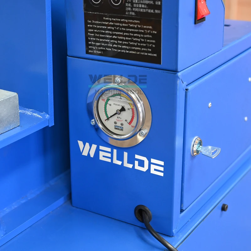 Double head and single head Vertical Car Motorcycle Pneumatic Brake Shoe Lining Riveting Machine Frame Press Clinching Machine