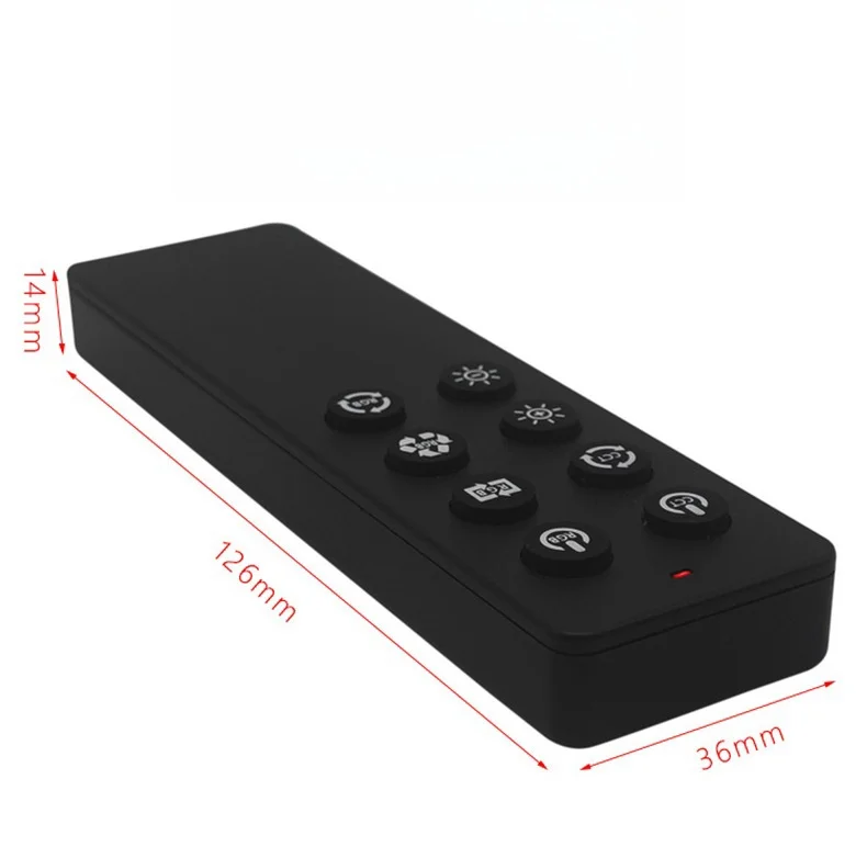433MHz ABS Wireless Remote Control RF Easy Dimmer 12V Automatic Function Learning Code Receiver  for Crane Garage