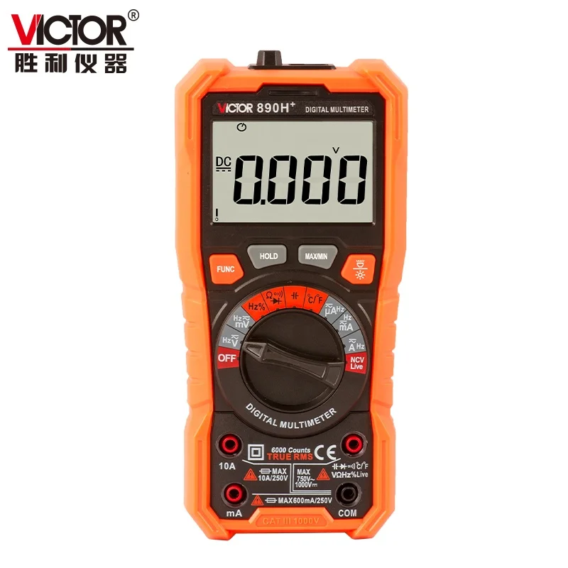 Victor 890H+ 6000 Counts CAT III 1000V Auto Range  Digital Multimeter For Sale multimeter digital Multimetro