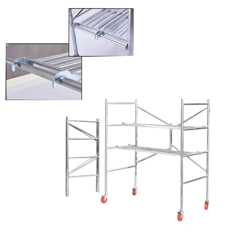 High Quality Portable Folding Scaffoldings Multifunctional Steel Load Capacity Foldable Design