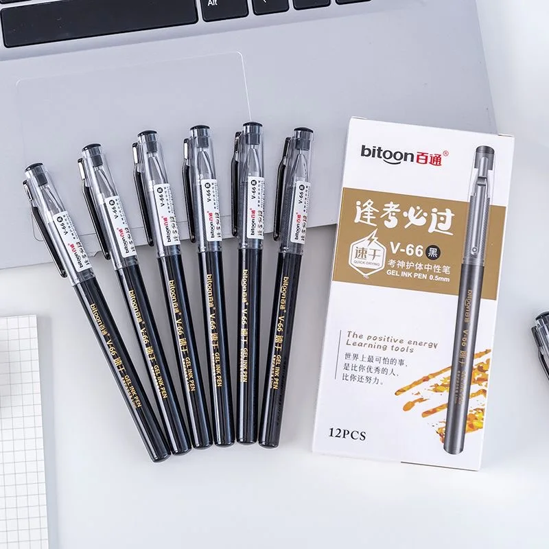 Custom Blue 0.5mm 0.7mm Gel Pens School Supplies Stationery Wholesale Custom Ink Oil Signature Neutral Made China Plastic