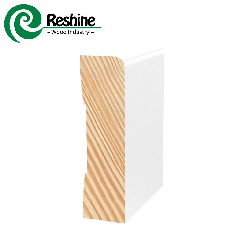 Building material pine baseboard moulding