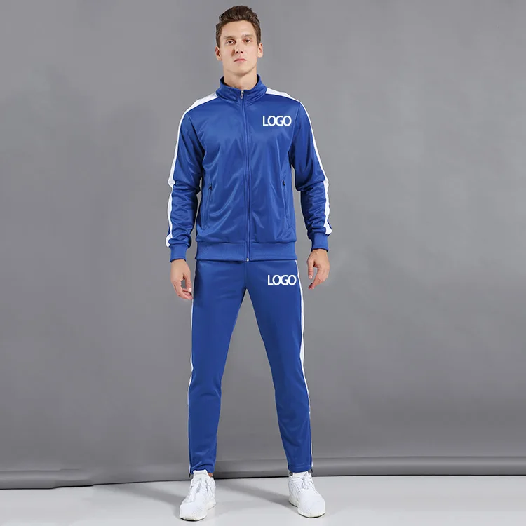 New Design Autumn 2 Piece 100% Polyester Tracksuit Custom Logo Track Suit Set For Men