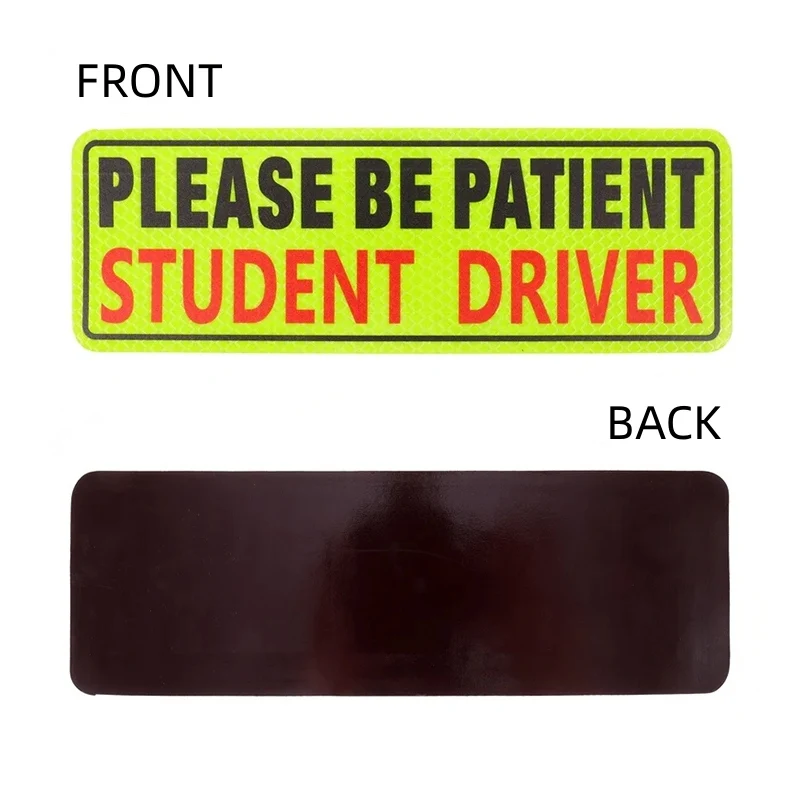 Baby on Board Danger Student New Senior Driver Magnet Reflective Bumper Sticker Car Magnetic Safety Warning Caution Sign