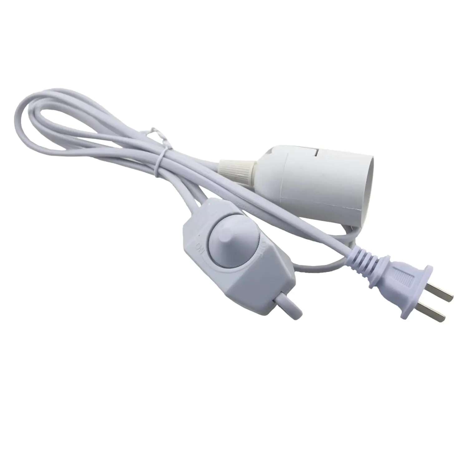 Hanging Lamp Cord E27 LED Light Socket Extension Cord with dimmer Switch and Plug Bulb Socket for reptile Lighting Bulb Lamp
