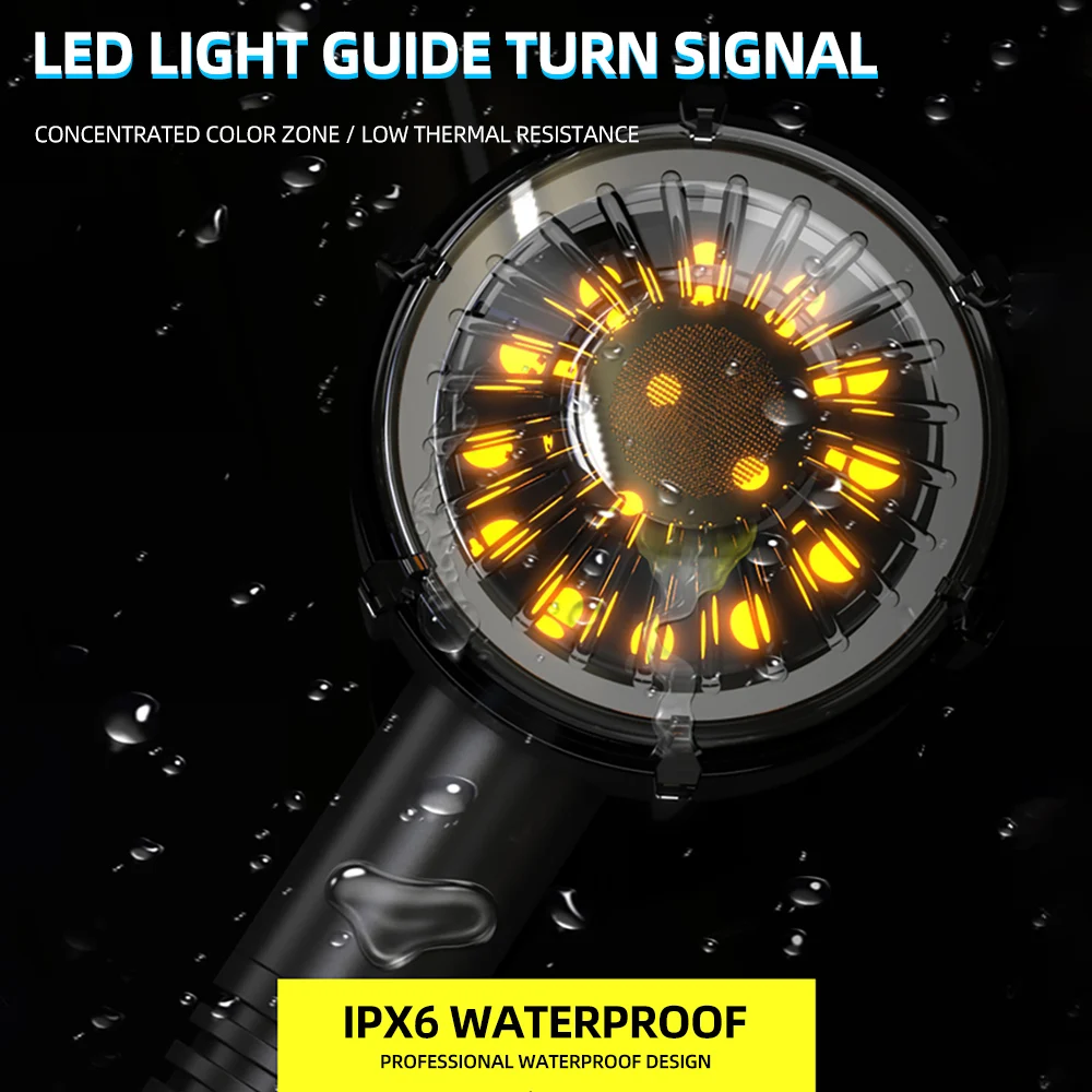 12V IPX6 vortex daytime warning ABS waterproof motorcycle turn signal led light
