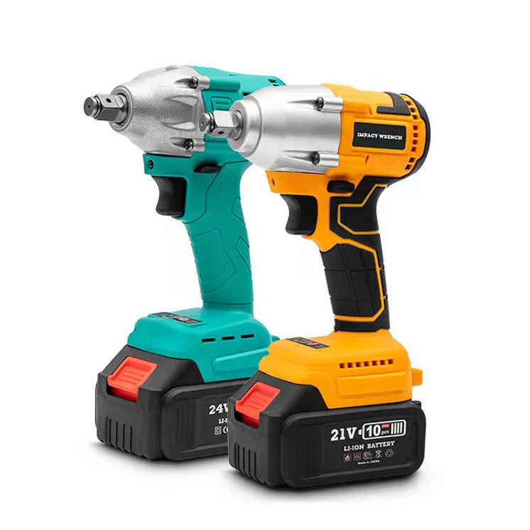 High quality heavy duty auto repair high power cordless operation electric torque wrenches impact lithium wrench socket set