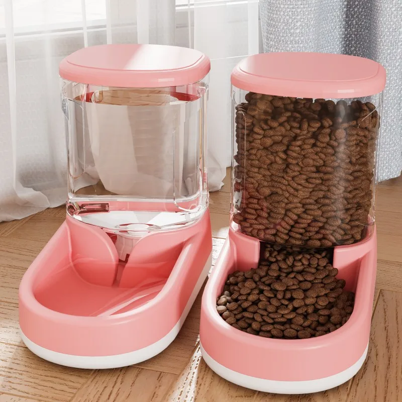 Hot Pet Supplies pet cat dog automatic feeder and water dispenser drinking fountain