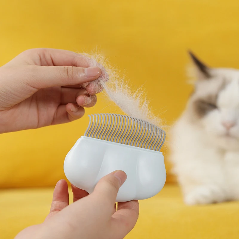 Pet Supplies Cat Dog Row Hair Removal Grooming Cloud Massage Wave Pet Shell Comb Brush