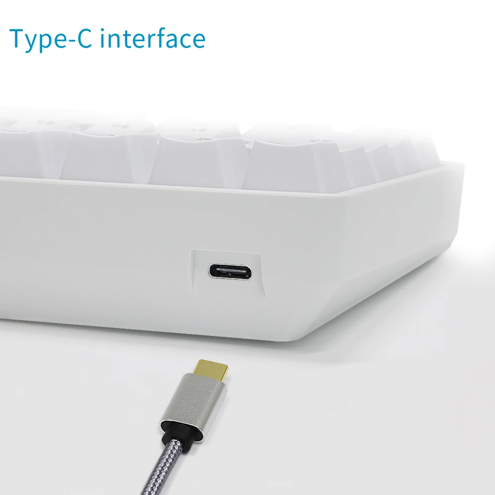 
GK61 SK61 colorful office hot swappable portable backlit computer 60 percent gaming mechanical keyboard 