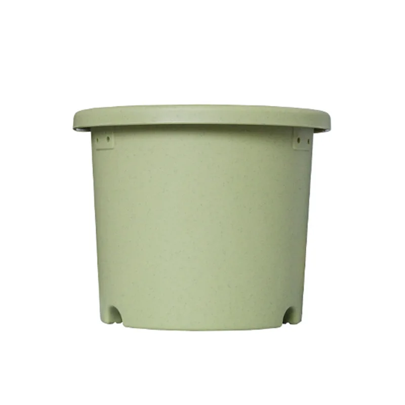 Circular tall indoor square plastic flower with drainage holes pots for plants small flower plant indoor pot