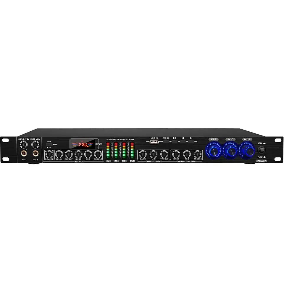 FBX-8  Professional Digital Audio Processor Digital Effects Equalizer Karaoke System Stage Sound Effector Audio Processor
