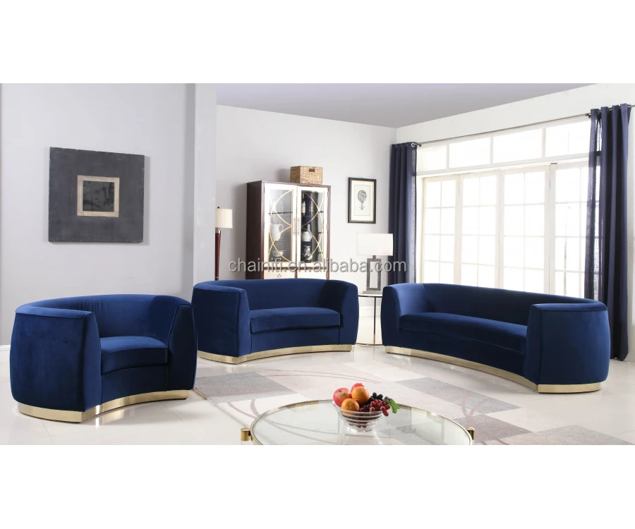 
living room furniture luxury velvet sofa 