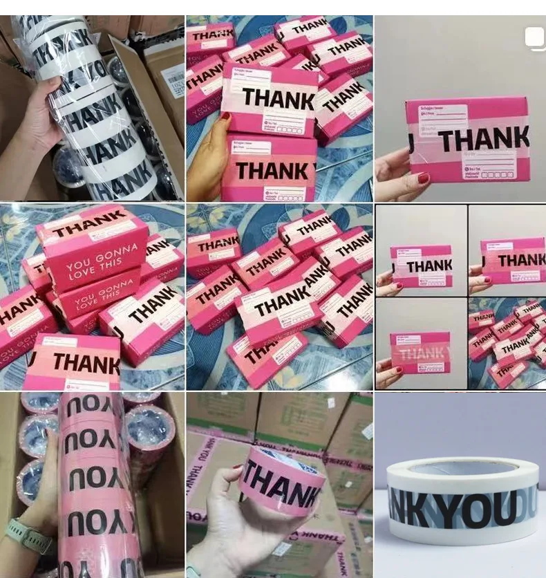 Customized high strength logo printed BOPP packing tape for carton packaging and sealing