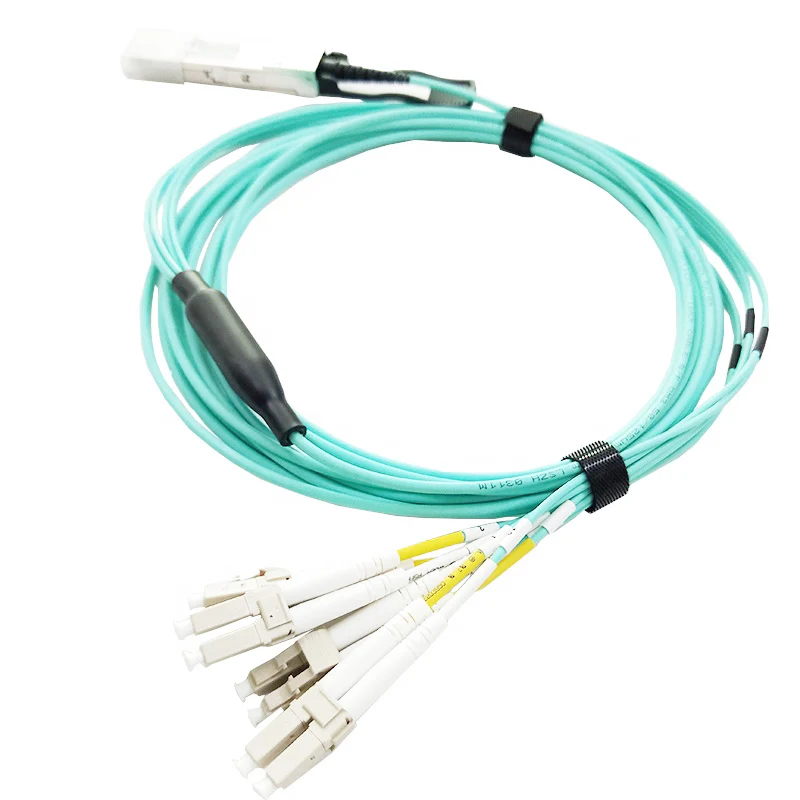 Yunvo QSFP-8LC-AOC20M 40G QSFP+ to 4 Duplex LC AOC 20M 40Gbps QSFP+ 8*LC connector 20M Breakout Active Optical Cable 20 meter