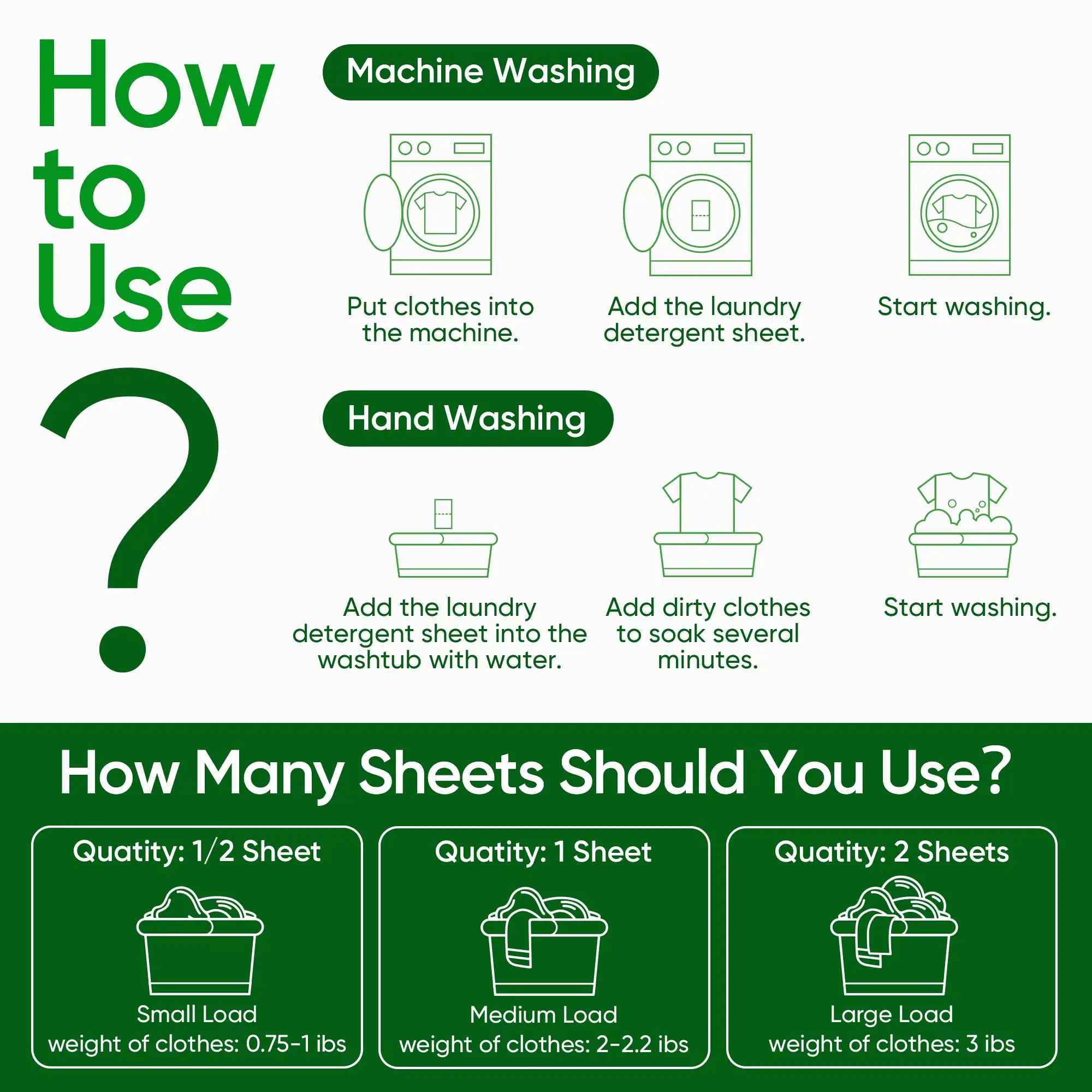 Soluble Laundry sheets Strong Decontamination Laundry Soap Powder Clothing Sheets Cleaning Washing Machines Detergent