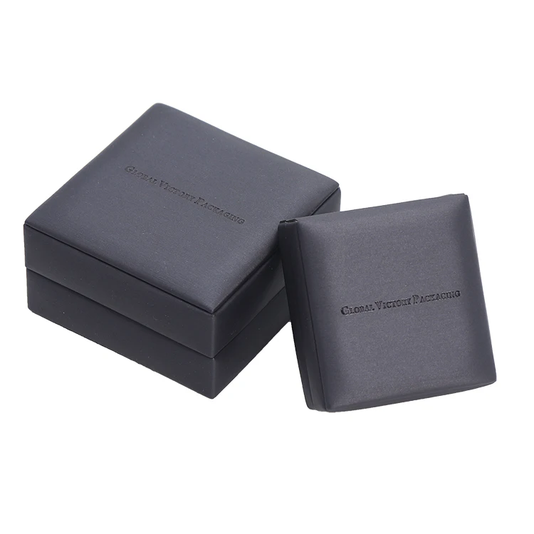 Custom Luxury High Quality Double Ring Jewelry Box With Led Light