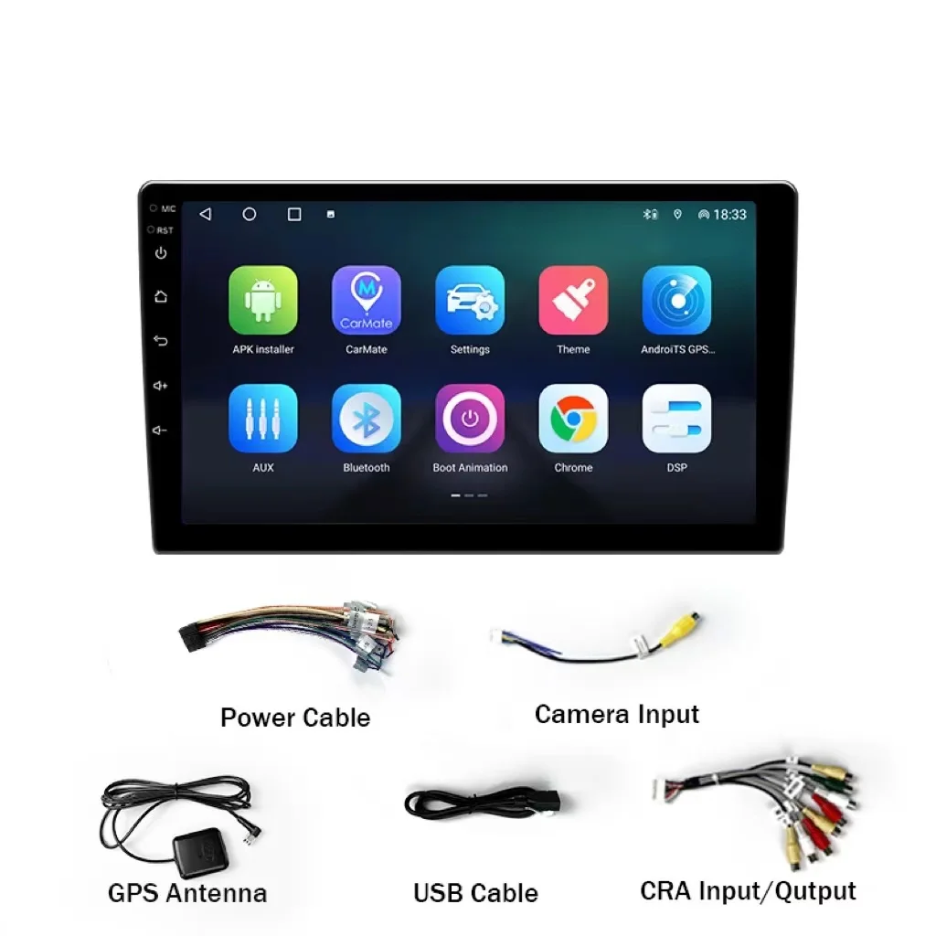 Dashboard Display LCD Android Screen Carplay GPS Player Video Multimedia Dvd Radio Car Head Unit Android