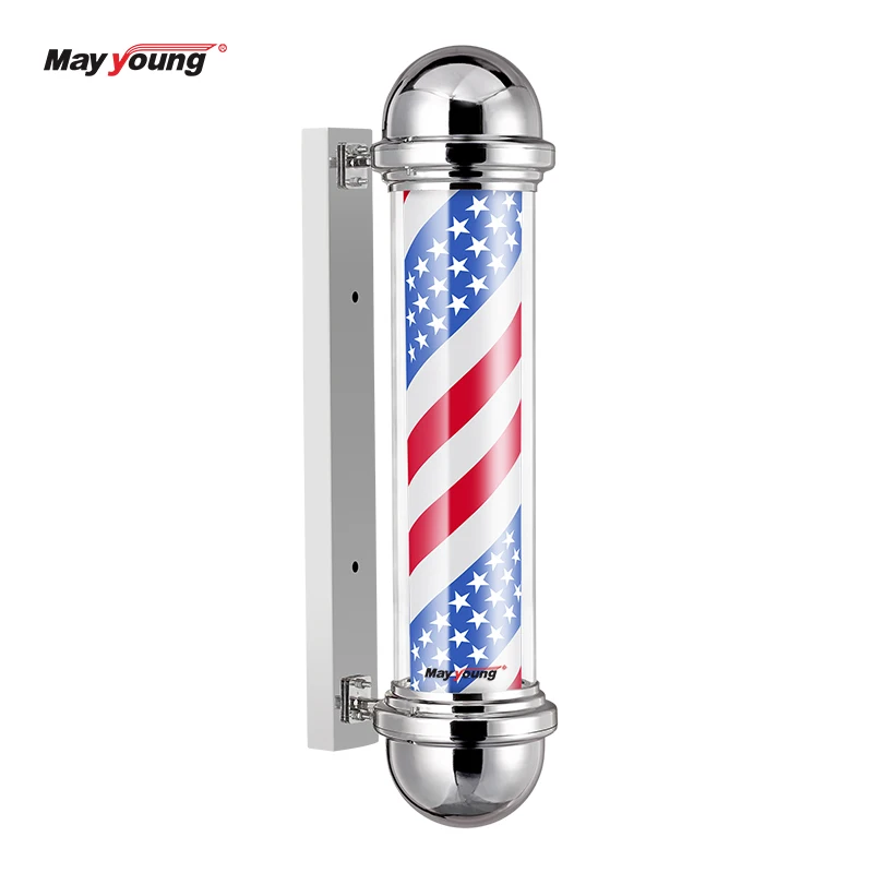 Wholesale black and white barber pole lamp barber shop pole