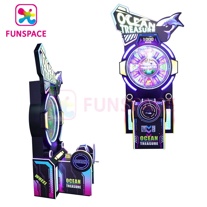 Funspace coin operated arcade ticket turntable redemption game machine for game center