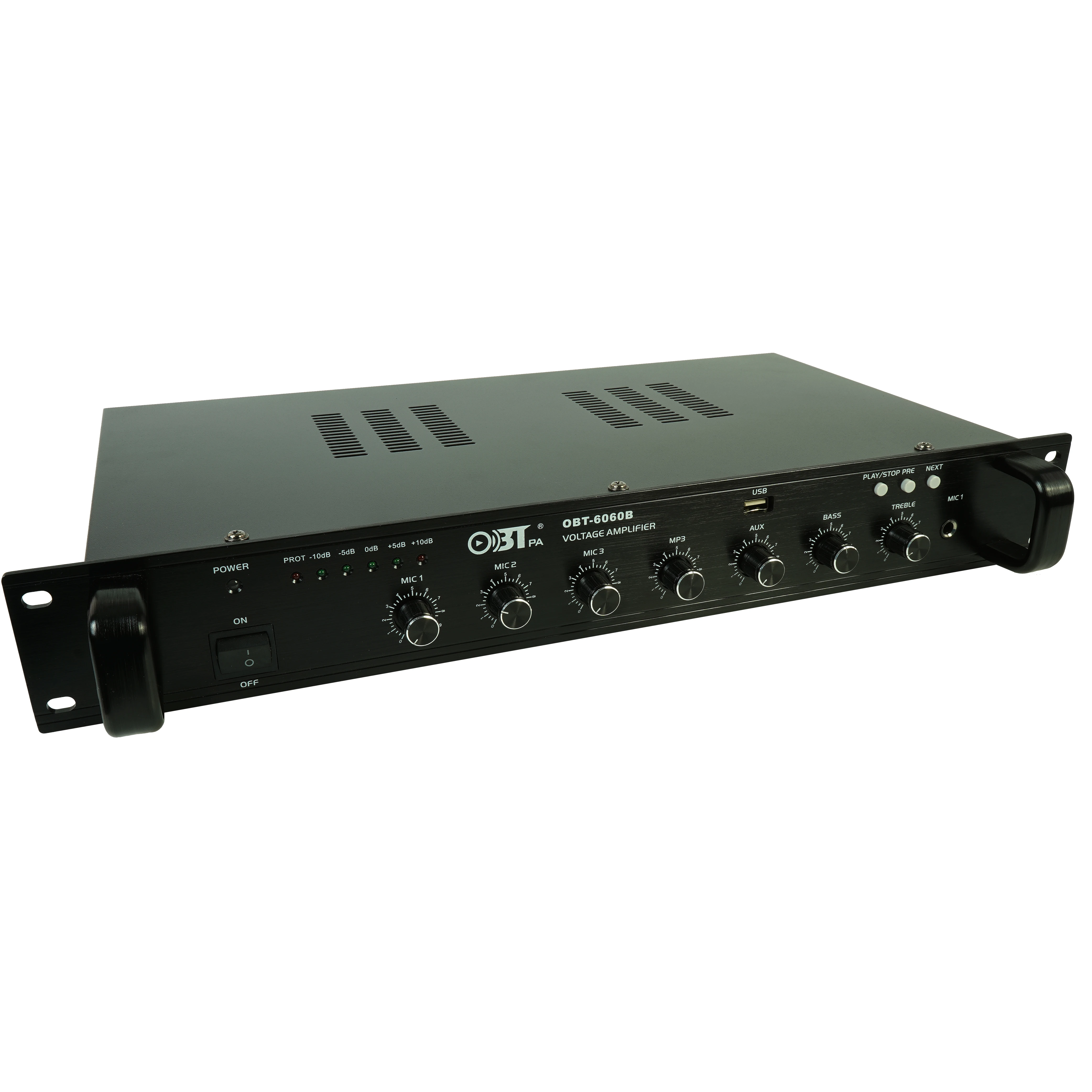 OBT-6060 профессиональный аудио усилитель встроенный Fm-радио модуль мини Mp3 микшер