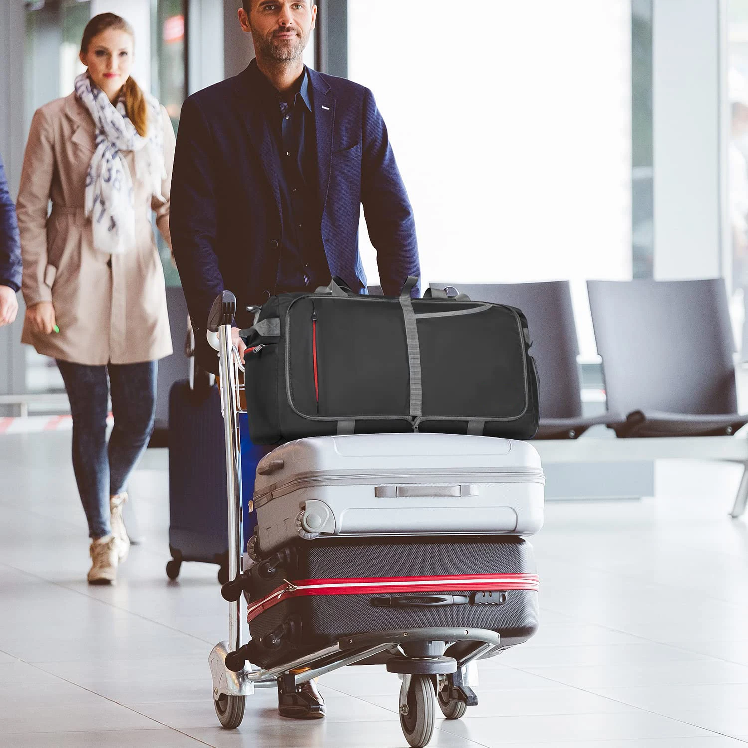 Wholesale Travel Bag Fitness Sports Clothes Storage Spend The Night Bag 600D Polyester Waterproof Shoulder Strap Pocket Tote Bag