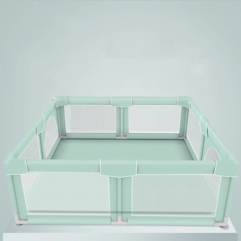 Modern Large Indoor Fabric Play Yard Fence New Design Portable Easy Anti-Slip Foldable Plastic Baby Playpen