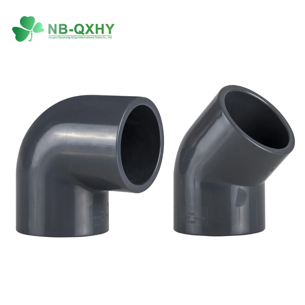 China Factory 1/2-4 Inch Plastic ASTM Sch80 Pn16 PVC UPVC CPVC Elbow Tee Pipe Fittings