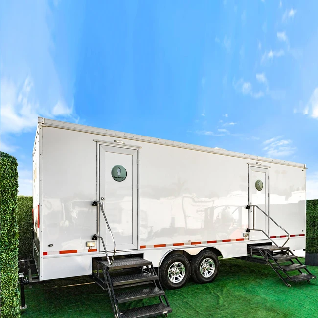 Mobile Portable Trailers With Wheel Camping Outdoor Toilet Trailers For Sale Product