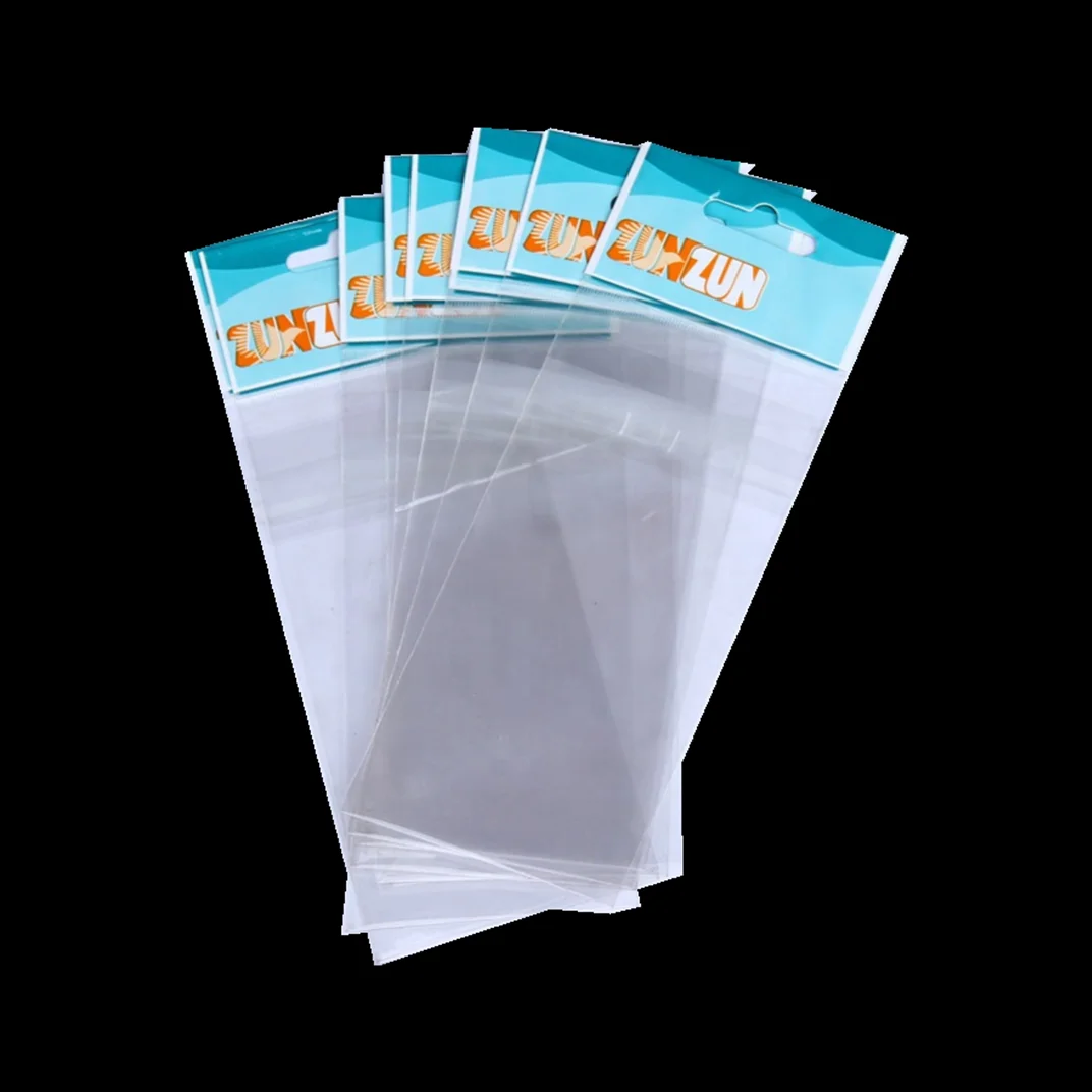 custom printing clear bopp plastic bag with air hole self adhesive package packing bag bopp bags making machine