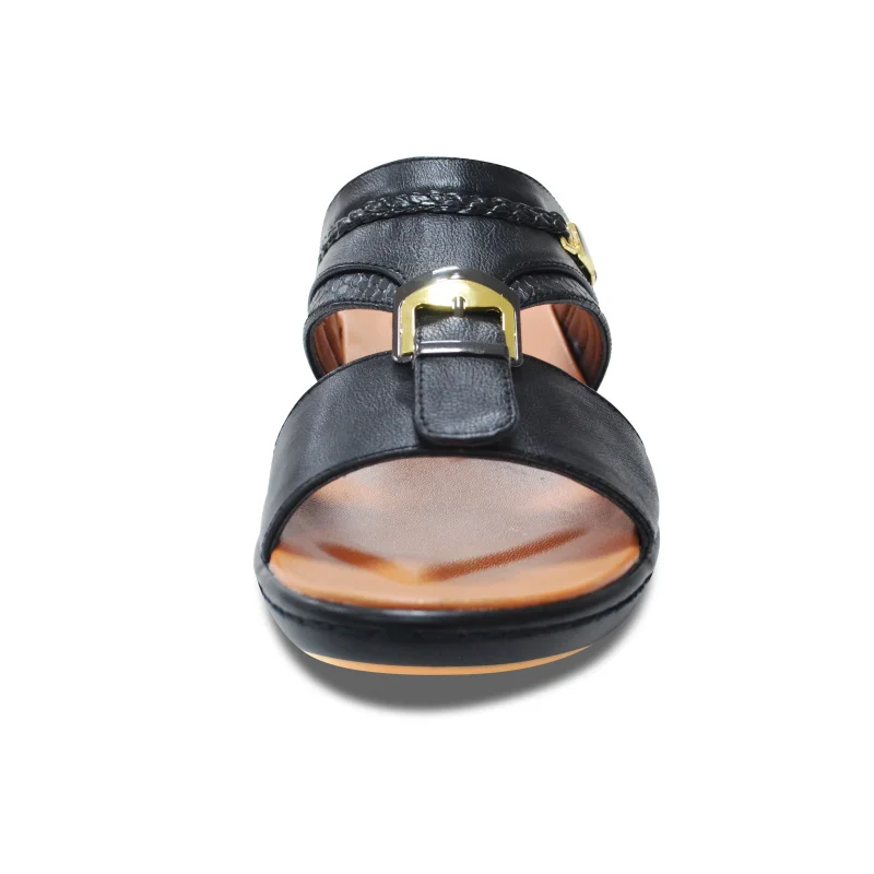 Hot Selling Men Pu Injection  High Heel Platform Sandals slippers for Arab  Market