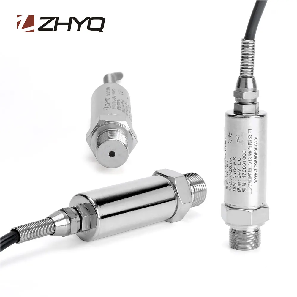 ZHYQ 4-20ma industrial pipeline pressure measurement inline water gas pressure sensor