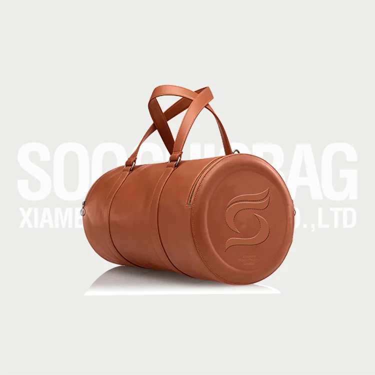 Soochic Dress Dark Purple Tow Handles Duffel Bag Removable Strap Faux Leather Weekend Bag Boutique Embossed Sport Travel Bag