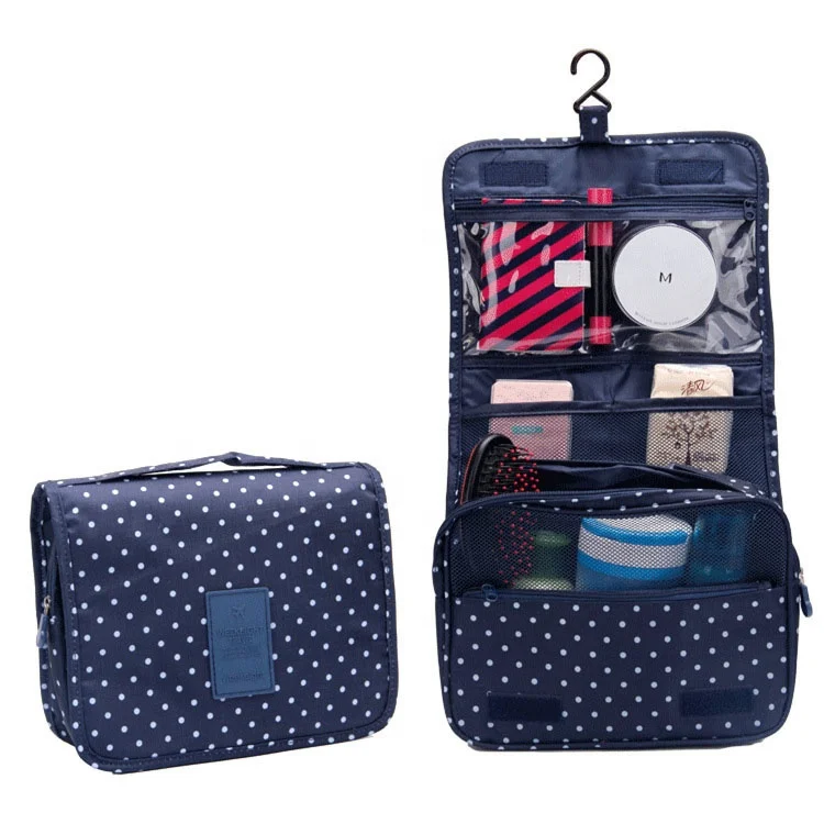 New color travel storage  hook wash hanging storage bag cosmetic bag foldable portable finishing bag