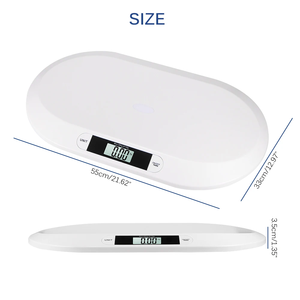 20kg Comfortable Newborn Electronic Balance Digital Weighing Baby Scale Measuring Tape Weight Baby Scale