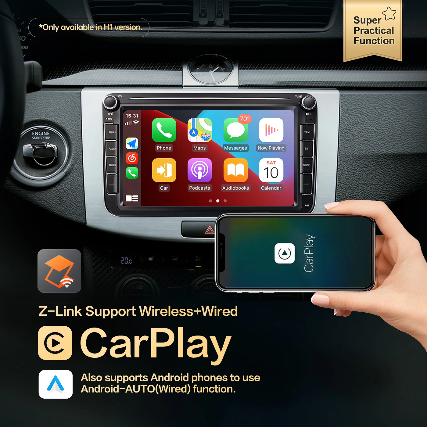 Car Radio Android 10.0 For VW Volkswagen Polo Tiguan Golf 6 7 Passat b7 b6 Jetta Skoda Octavia Auto CarPlay Video Player No 2din