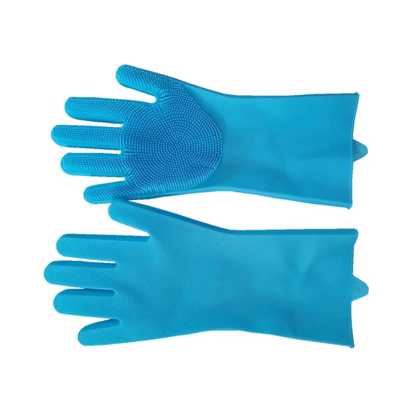 Кухонные аксессуары, волшебные силиконовые перчатки для мытья посуды, щетка, бытовые скребковые перчатки для чистки автомобиля и домашних животных