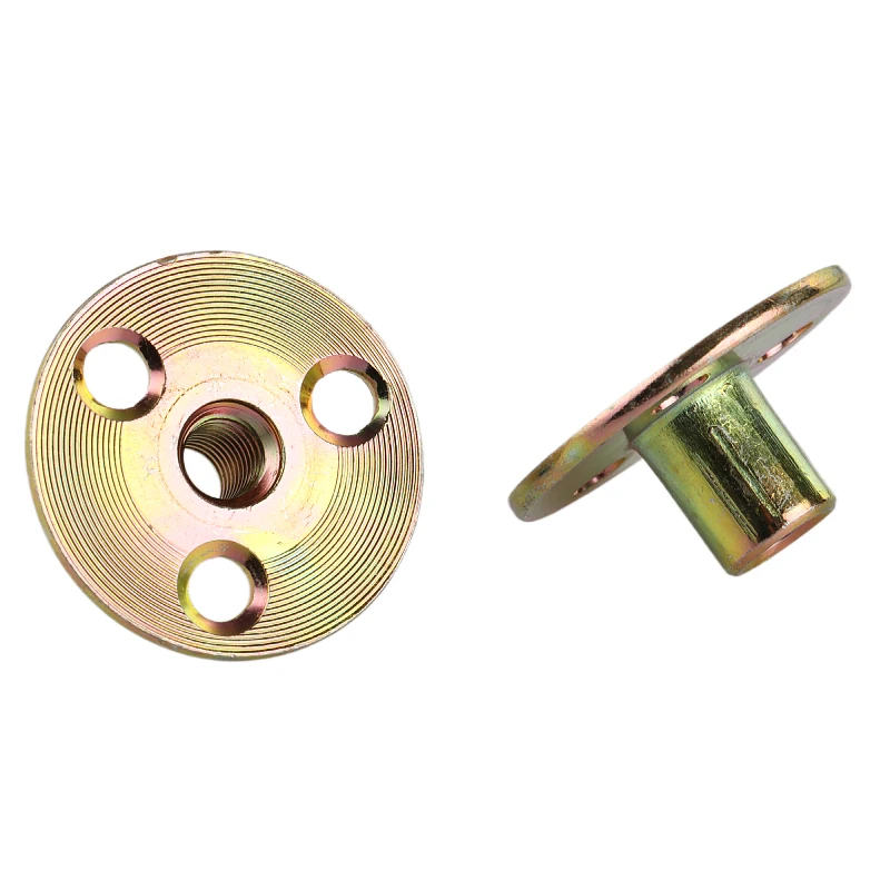 OEM customized and standard Iron plate nut metric M6 M8 M10 inch 1/4  5/16  3/8 furniture hardware accessories three-hole nut